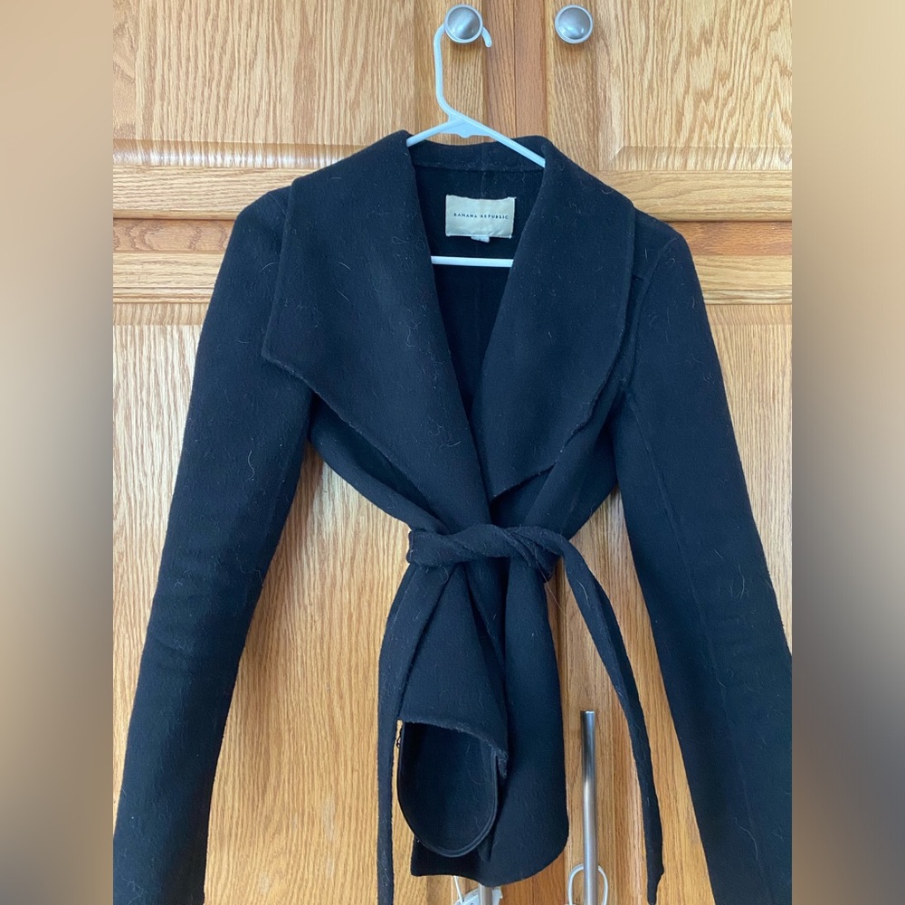Banana republic wool wrap jacket